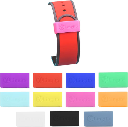 Magic Band Protectors | Multi-Color Smart Watch Security Bands | Made for Fitbit Charge, Charge HR, Garmin Vivofit, Disney Magic Band 2.0 & More (11 Pack)